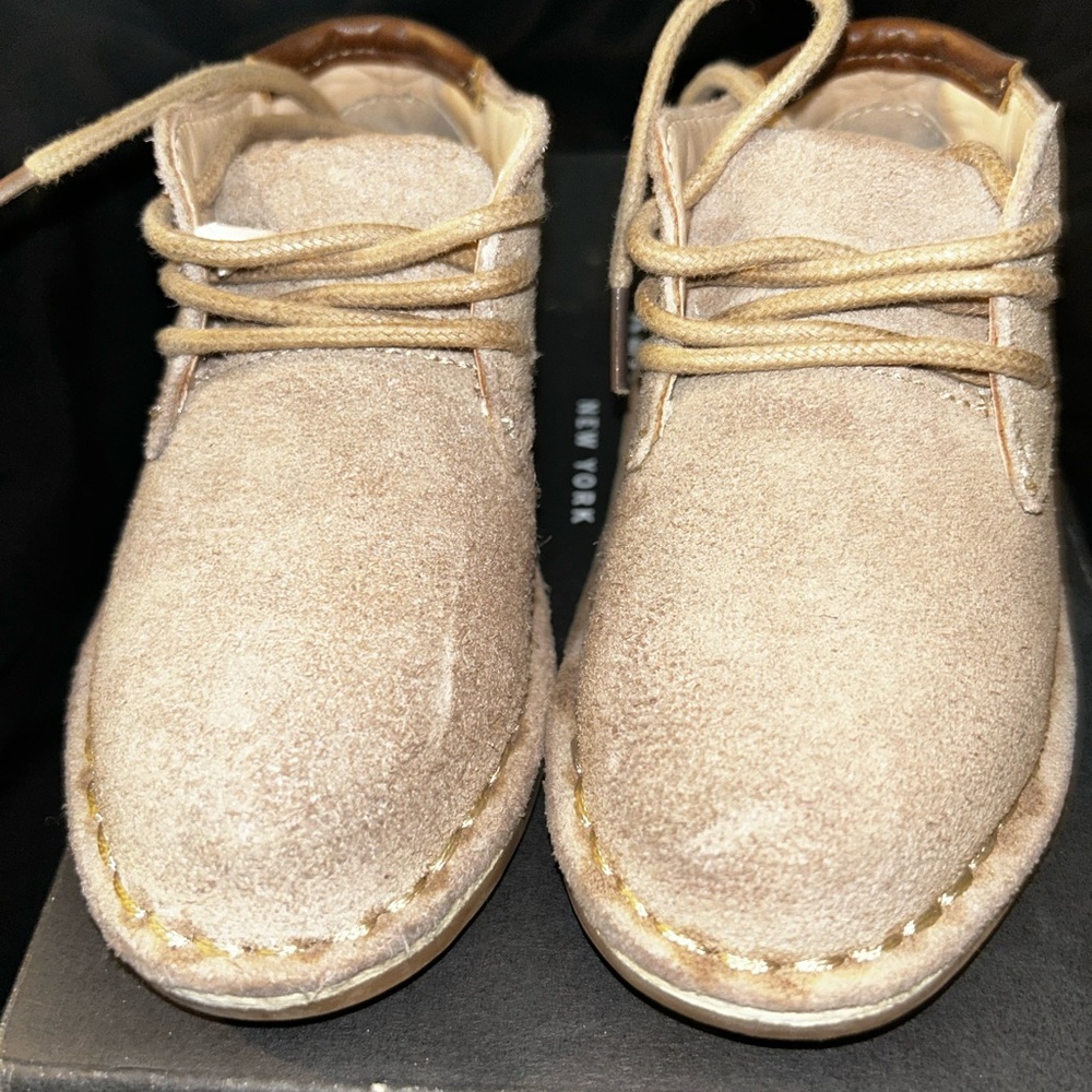 Kenneth Cole New York Real Deal Suede-T Ankle Leather Boys Boots